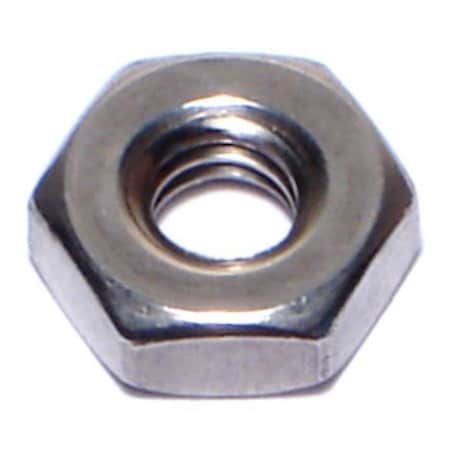 Midwest Fastener Hex Nut, #12-24, 18-8 Stainless Steel, Not Graded, 20 PK 34552